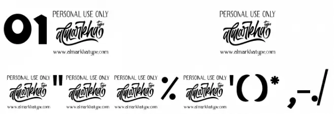 Milky Quaker Font Alte caractere