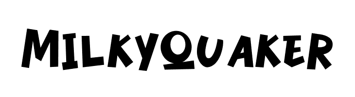 Milky Quaker  フリーフォントのダウンロード