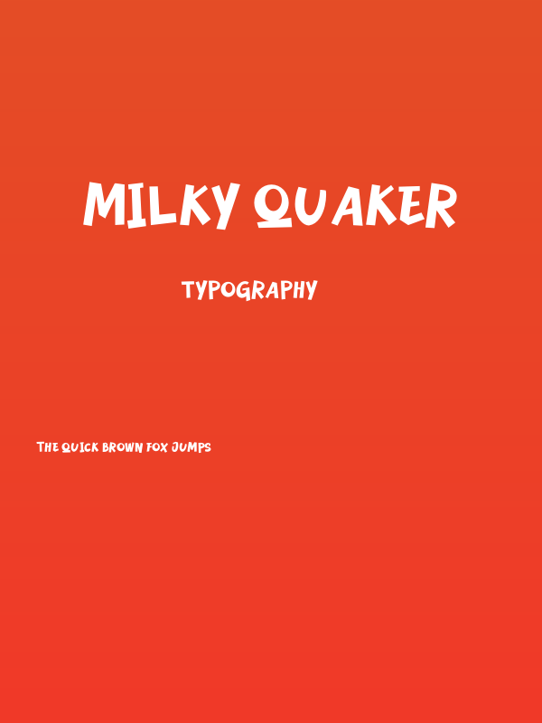 Milky Quaker Poster