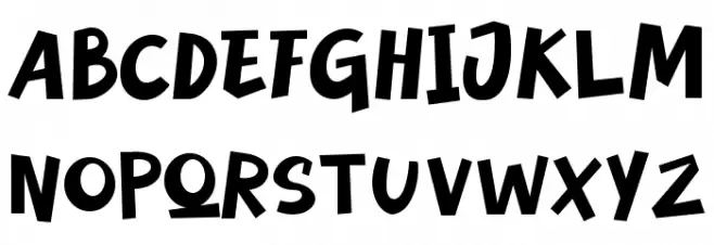 Milky Quaker Font UPPERCASE
