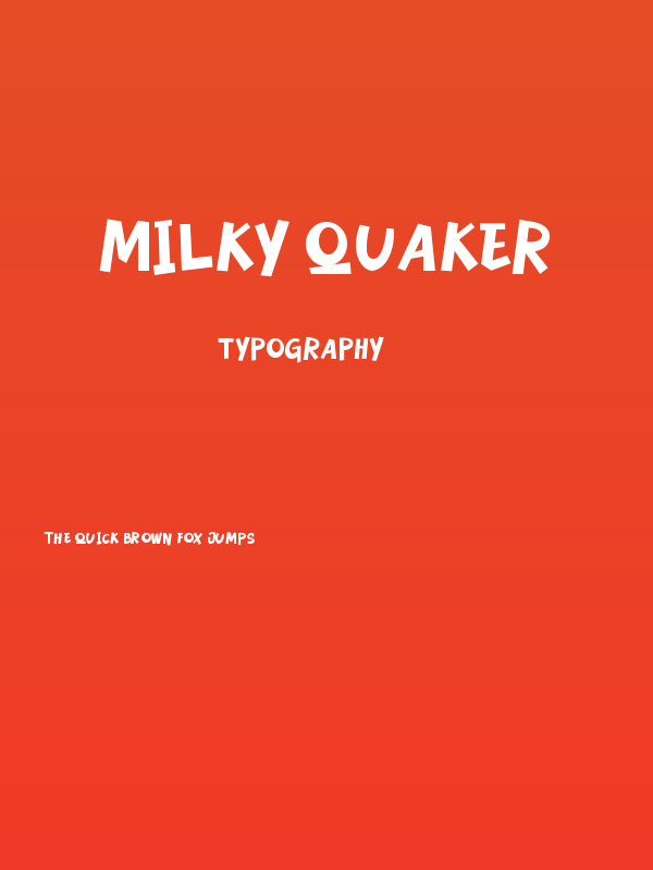 Milky Quaker Poster