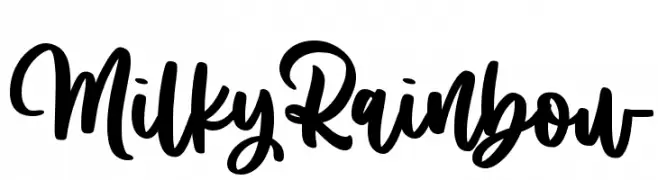Milky Rainbow  Fuentes Gratis Descargar