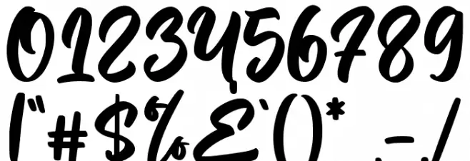 Milky Rainbow Font OTHER CHARS