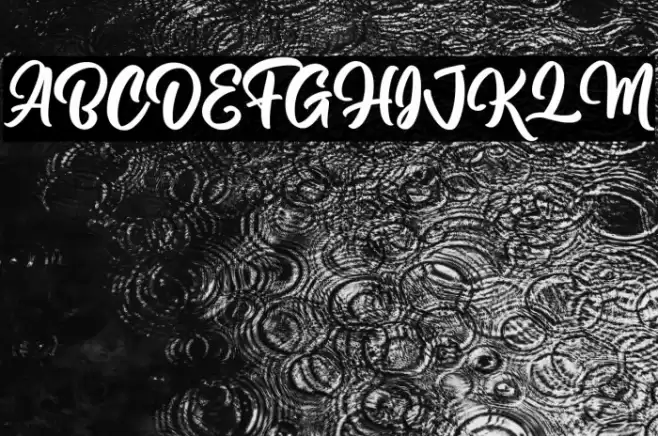 Milky Rainbow Font examples