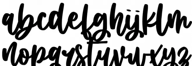 Milky Rainbow फ़ॉन्ट लोअरकेस