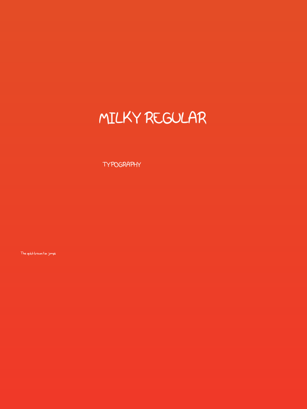 Milky Regular Poster