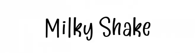 Milky Shake  Free Fonts Download