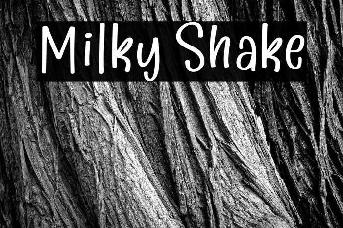 Milky Shake Example 2