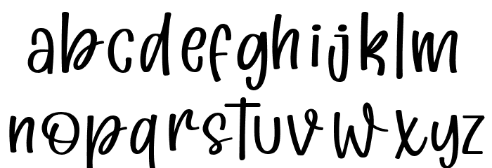 Milky Shake Font LOWERCASE