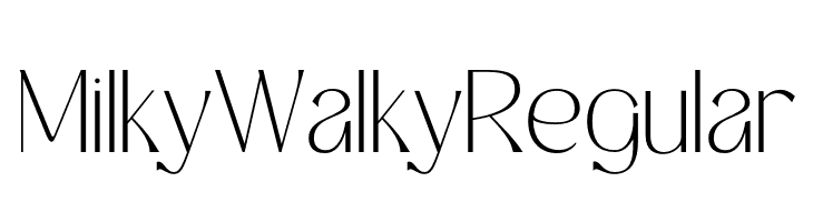 Milky Walky Regular  baixar fontes gratis