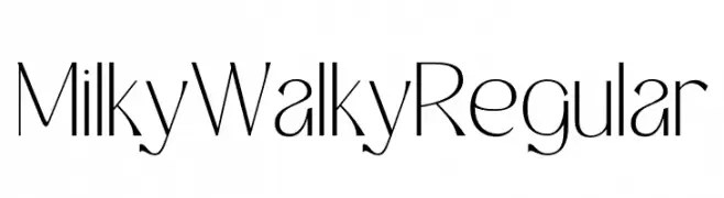 Milky Walky Regular  les polices de caractères gratuit tlcharger