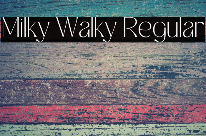 Milky Walky Regular Example 1