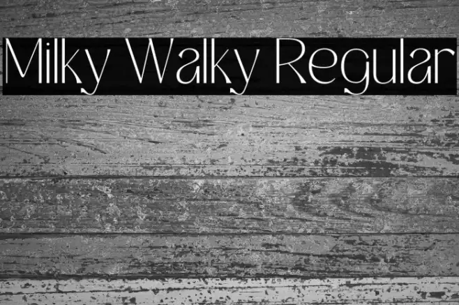 Milky Walky Regular Example 1