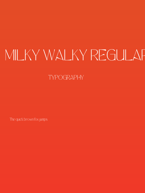 Milky Walky Regular Poster