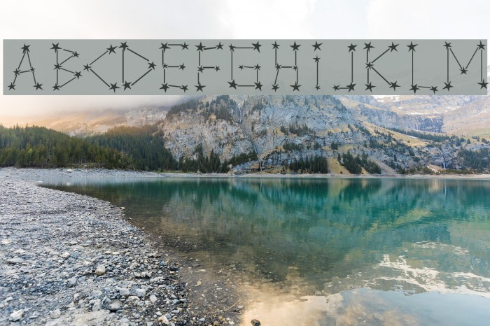 Milky Way Font examples