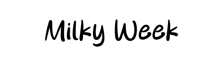 Milky Week  font caratteri gratis