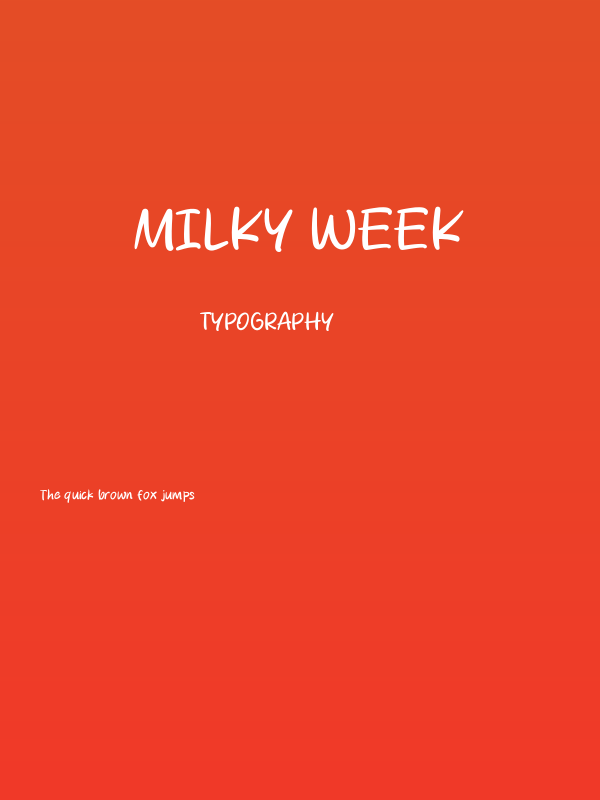 Milky Week Poster