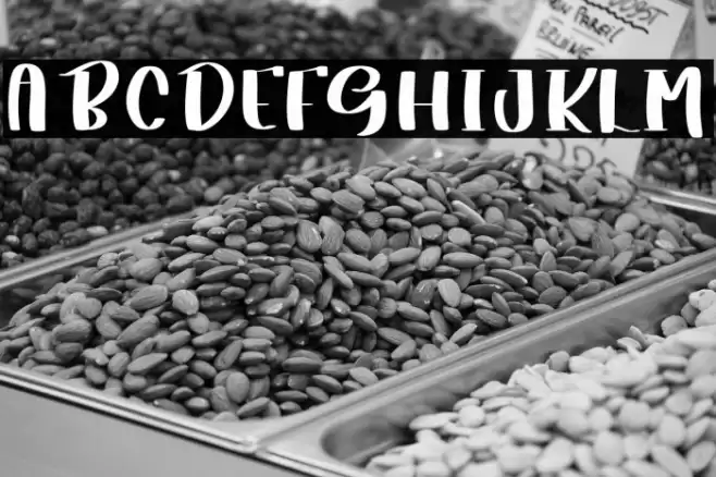 Milky White Font examples