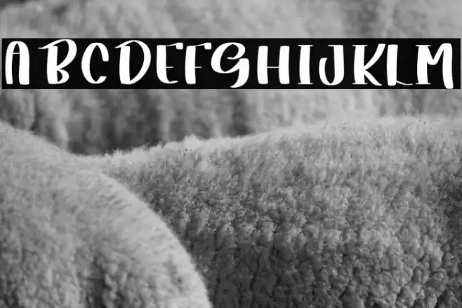 Milky White Font examples