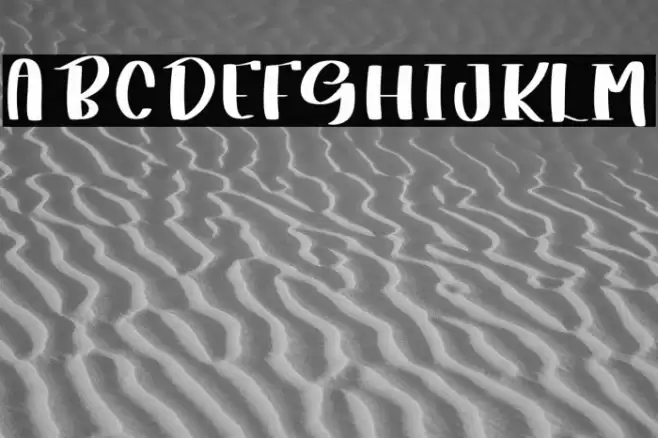 Milky White Font examples