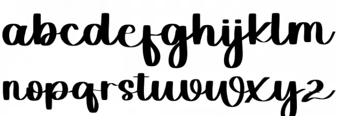 Milky  White Font LOWERCASE