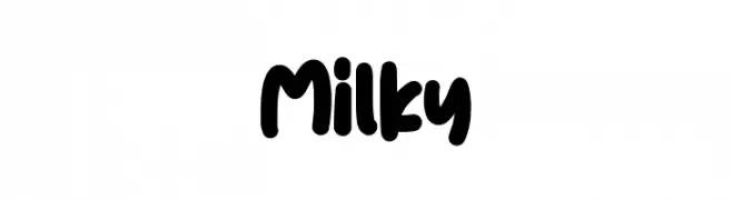 Milky Font