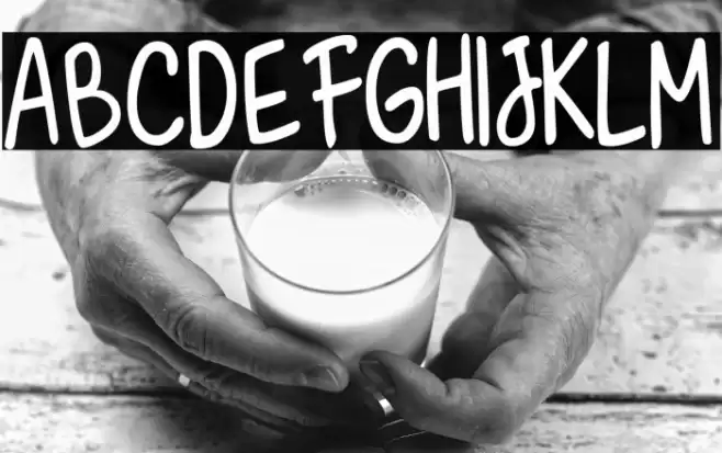 MilkyCookiesScript Font examples