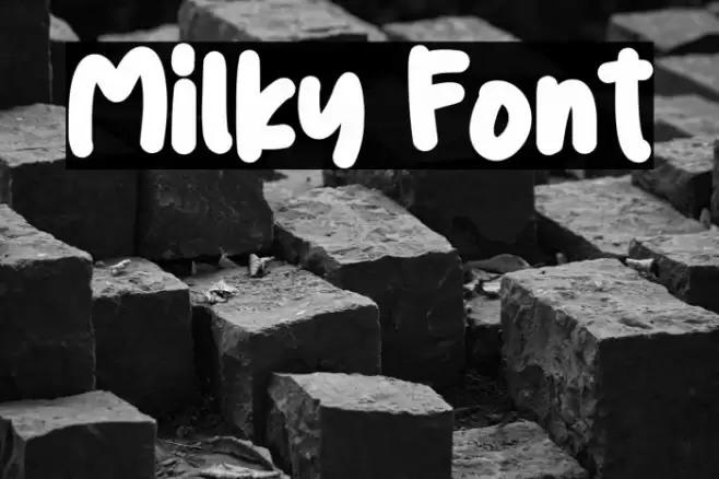 Milky Font examples