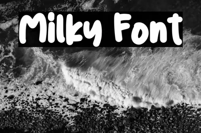 Milky Font examples