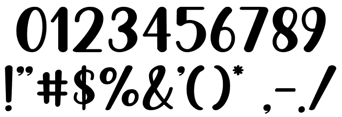 Milkyroad Font OTHER CHARS