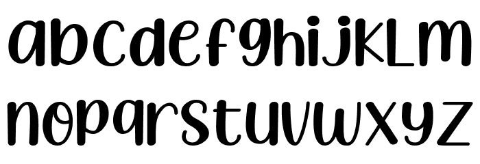Milkyroad Font LOWERCASE