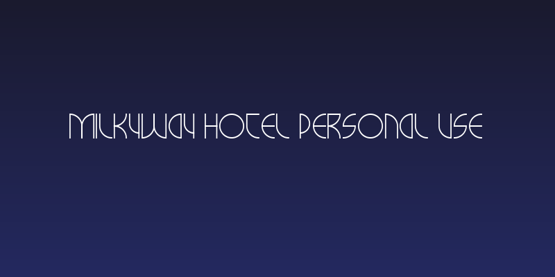 Milkyway Hotel Personal Use Social Header