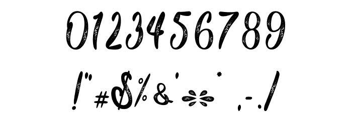 MillaCillaPersonalUse Font OTHER CHARS