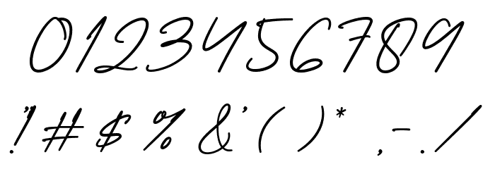Millan personaluse Font OTHER CHARS