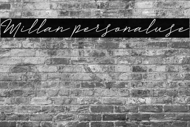 Millan personaluse Example 1