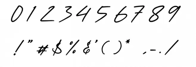 Millanittas Font OTHER CHARS
