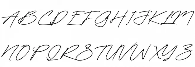 Millanittas Schriftart Groß