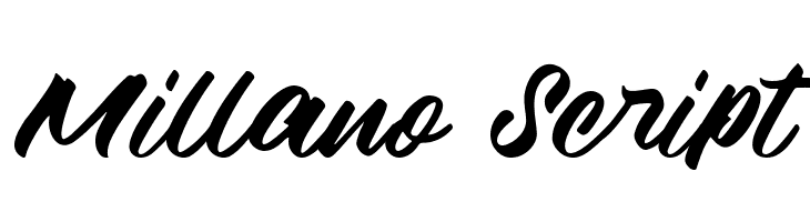 Millano Script  les polices de caractères gratuit tlcharger