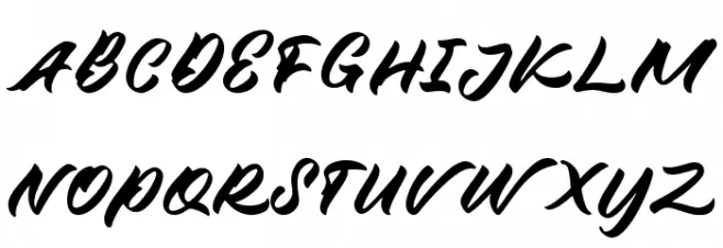 Millano Script Schriftart Groß