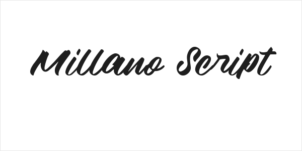 Millano Script Logo