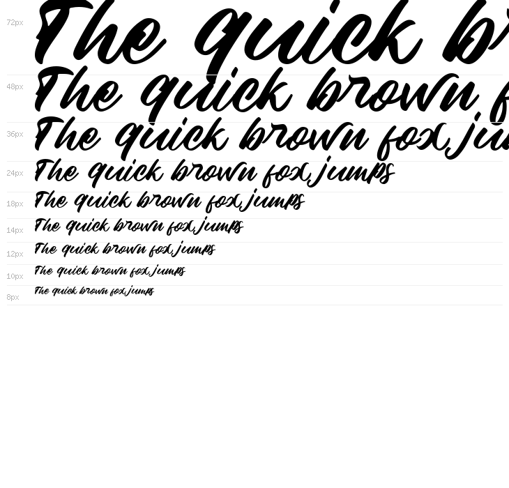 Millano Script Waterfall