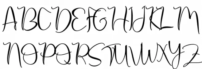 Millea Diary Schriftart Groß