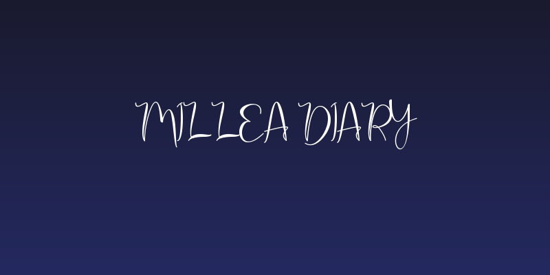Millea Diary Social Header