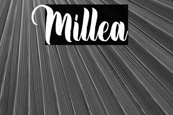 Millea Font examples