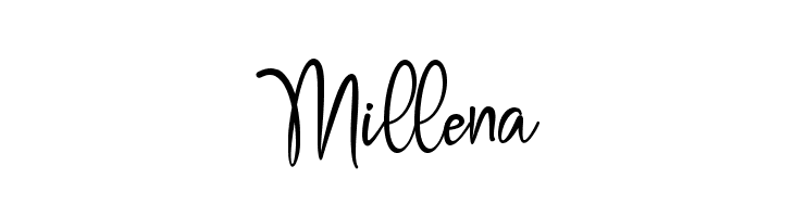 Millena  フリーフォントのダウンロード