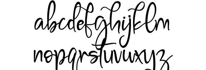 Millena Font LOWERCASE