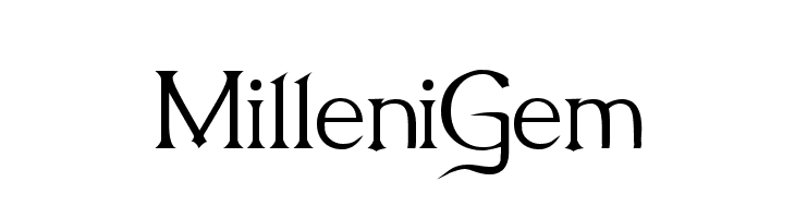 MilleniGem Font