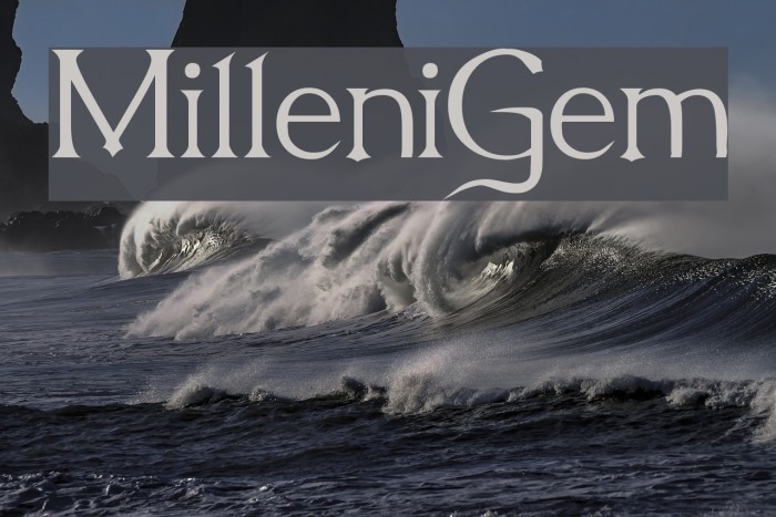 MilleniGem Font examples