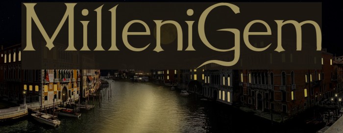 MilleniGem Font examples