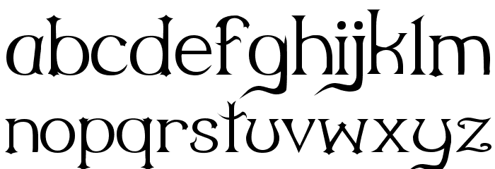 MilleniGem Font LOWERCASE